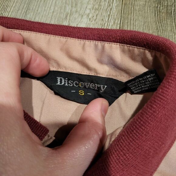 Discovery Vintage Bowling Style Snap Button Polo Shirt Women's Size Small - Picture 5 of 8